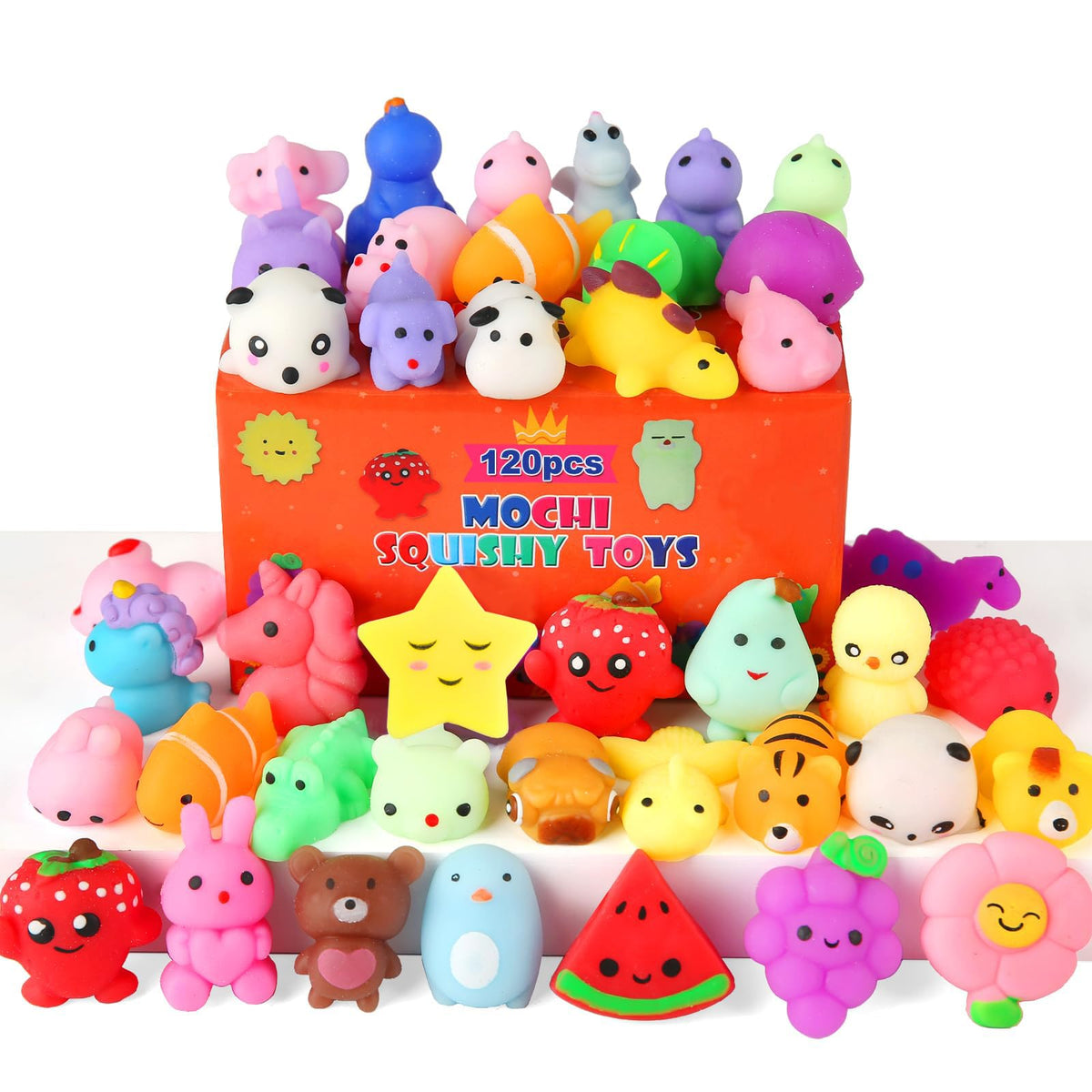 30 Pack Squishy Toys, Kawaii Squishies Party Favors for Kids 4-8 8-12 Treasure Box Toys for Classroom Birthday Xmas Gifts Goodie Bag Mini Animals Mochi Squishy Stress Relief Sensory Toys Random